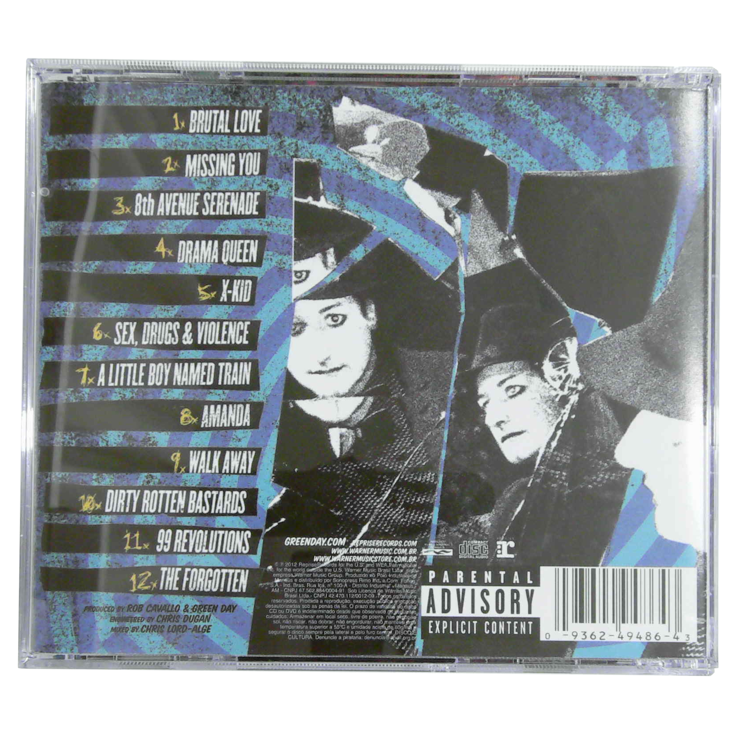 Back Picture of CD -  Green Day – ¡TRÉ!